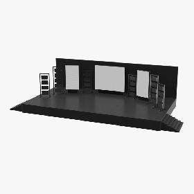 Indoor Concert Stage 3D model